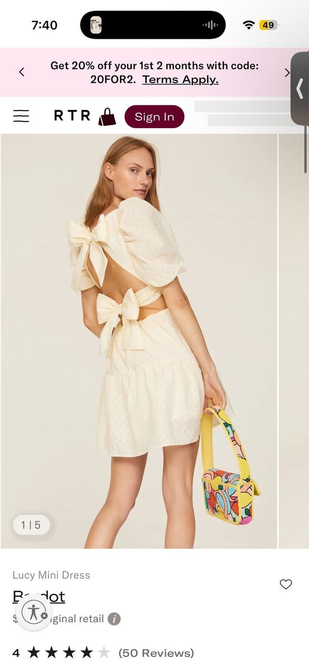 $139 Bardot Lucy Mini Dress Sunny yellow .
Size large